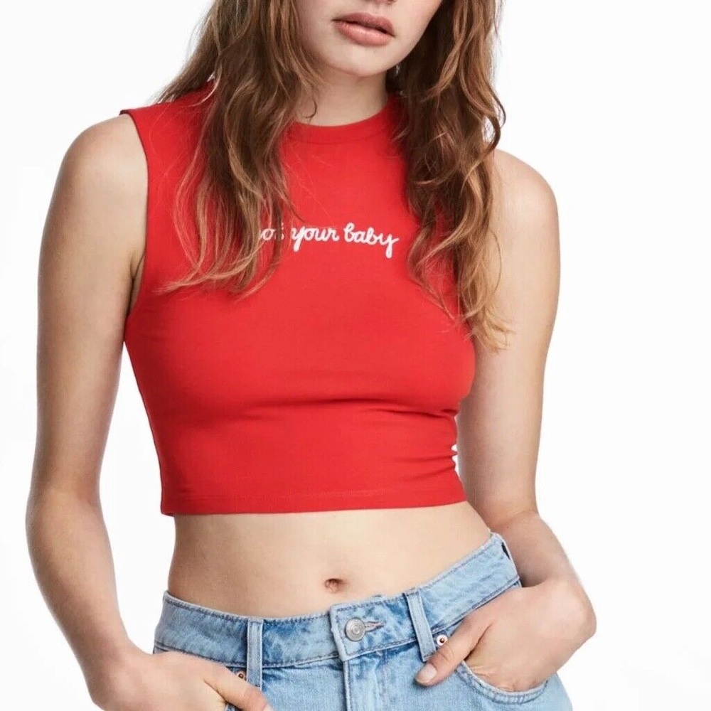H&M Divided Crop Tank Top